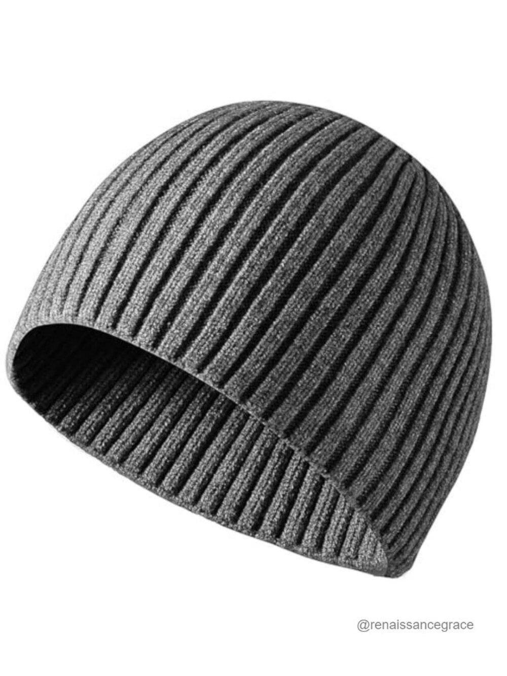 Ribbed Knit Beanie Elastic Stretch Skull Cap Unisex Winter Hat